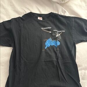 Supreme Black Graphic T-Shirt Limited Edition Size M